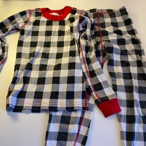 Hanna Andersson Buffalo Plaid Long John Pajama Set Size 8 (130)